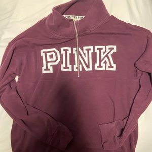 PINK Victoria Secret quarter zip Sweatshirt